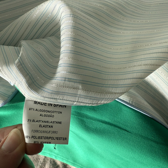 Bariloche Blazer Jacket Green Size 10 Preppy Collegiate Made in Spain - Picture 10 of 13